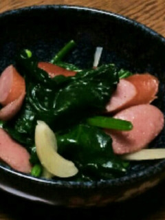 ★あらびきフランクとほうれん草の塩炒め★-レシピのメイン写真