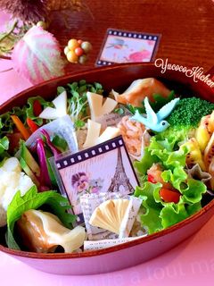 サバ南蛮漬け 餃子 ブーケサラダ秋弁当-レシピのメイン写真