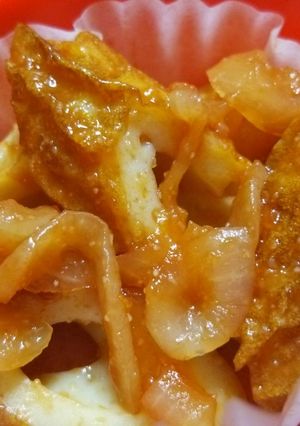 お弁当☆ぷくっと竹輪&玉葱ケチャップ風味-レシピのメイン写真