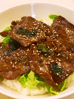 牛たん丼-レシピのメイン写真