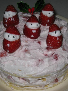 イチゴのクリスマスケーキ-レシピのメイン写真