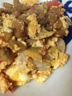 納豆とシーフードオムレツの和え物-レシピのメイン写真