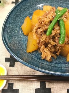 牛ばら肉と大根の甘辛煮-レシピのメイン写真