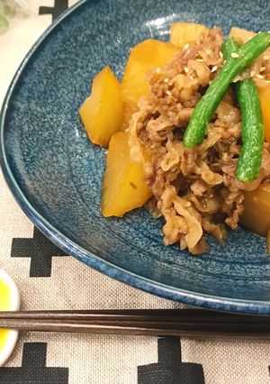 牛ばら肉と大根の甘辛煮-レシピのメイン写真