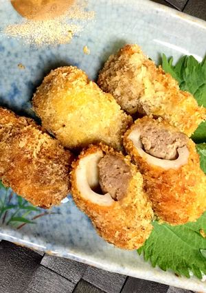 簡単安いボリュームあり！竹輪の肉詰め！-レシピのメイン写真
