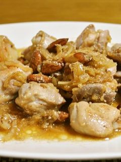 鶏肉とアーモンドの甘酒炒め-レシピのメイン写真