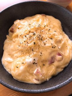 【フライパンで 濃厚春雨カルボナーラ】-レシピのメイン写真