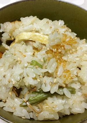 圧力IH炊飯器 山菜おこわ-レシピのメイン写真