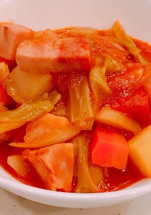 厚切りベーコンと野菜の、トマトスープ！-レシピのメイン写真