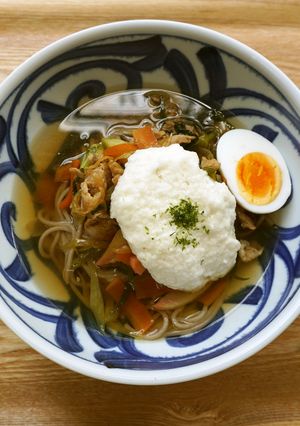 大和いものぶた都旅虜（とろろ）そば-レシピのメイン写真