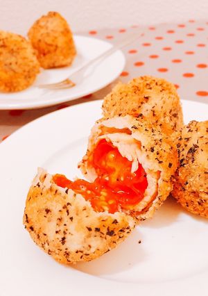紅茶衣のトマト肉巻きフライ-レシピのメイン写真