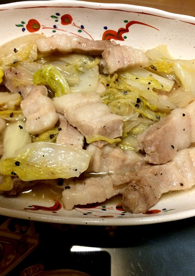 豚ばら肉と白菜蒸し-レシピのメイン写真