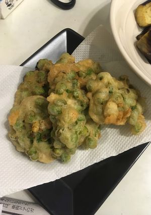 余った天ぷらのたねで枝豆のかき揚げ-レシピのメイン写真