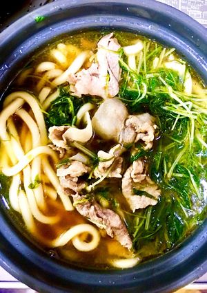 ほんだしで水菜鍋！止まらない味！！-レシピのメイン写真