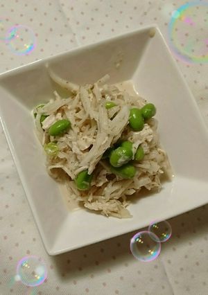 ＊大根と蒸し鶏のゴマドレ和え＊-レシピのメイン写真