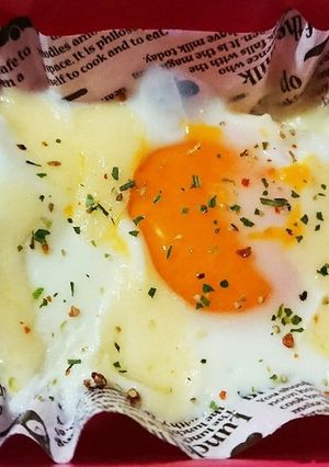 お弁当おかず＊レンチンチーズエッグ-レシピのメイン写真