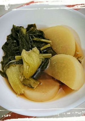 大根とチンゲン菜の煮付け-レシピのメイン写真