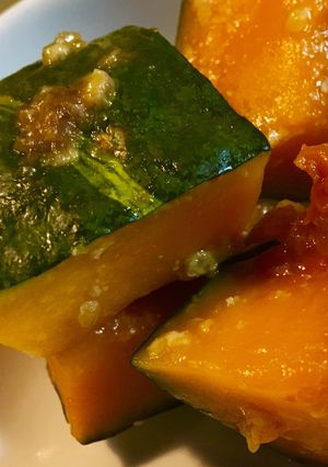 砂糖なしレンジで簡単かぼちゃの醤油麹煮-レシピのメイン写真
