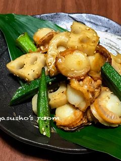 ベビーホタテのバターで照り焼き-レシピのメイン写真