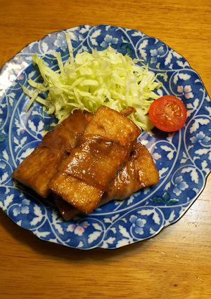 厚揚げ肉巻き-レシピのメイン写真