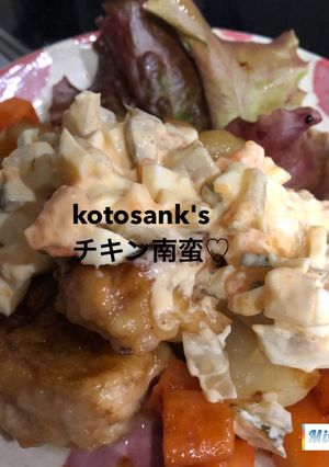 野菜たっぷり揚げないチキン南蛮♡-レシピのメイン写真