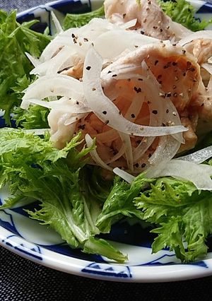 簡単！やわらか！新玉の豚しゃぶサラダ-レシピのメイン写真