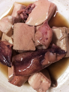 ヤリイカと豆腐の煮付け-レシピのメイン写真