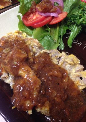 豚肉のピカタ柿ソース添え-レシピのメイン写真
