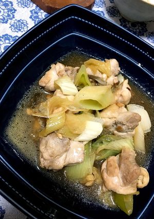 鳥とネギのニンニク醤油炒め♡-レシピのメイン写真
