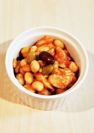 チキンビーンズ♪ ケチャップで炒めるだけ-レシピのメイン写真