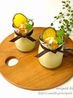 やきいもde簡単・濃厚♡さつまいもプリン-レシピのメイン写真