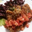 紅茶de♡豚の香草焼きトマトバジルソース