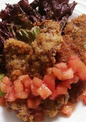 紅茶de♡豚の香草焼きトマトバジルソース-レシピのメイン写真