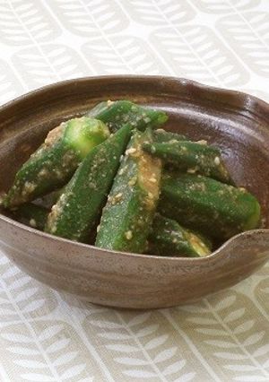 超簡単お弁当のおかず☆オクラの胡麻和え-レシピのメイン写真
