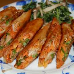 รูปของ 簡単☆野菜ベーコン春巻き♪