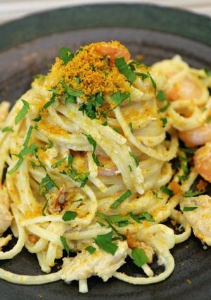 ふぐとからすみのパスタ-レシピのメイン写真