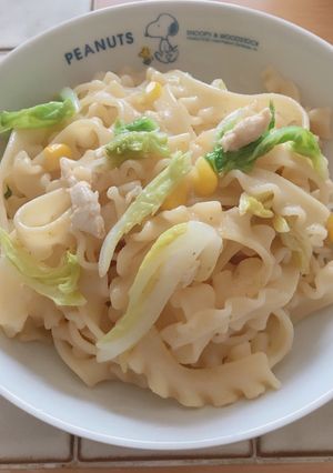 バター風味のごま豆乳味噌パスタ-レシピのメイン写真