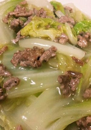 サムライ特製ひき肉白菜のあんかけ炒め❤-レシピのメイン写真