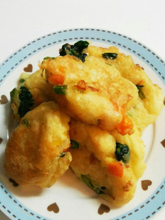ホットケーキミックスと豆腐で野菜ドーナツ-レシピのメイン写真