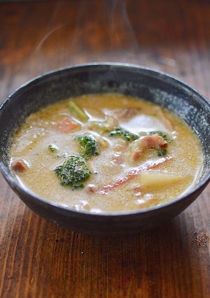 簡単♪ベーコンと野菜のミルクカレースープ-レシピのメイン写真