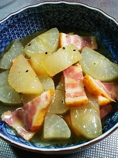 大根とベーコンの白だし煮-レシピのメイン写真