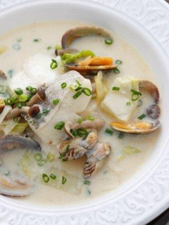 魚介の豆乳ゴマスープ-レシピのメイン写真