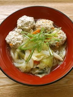 葛あんかけのヘルシーつくねうどん-レシピのメイン写真
