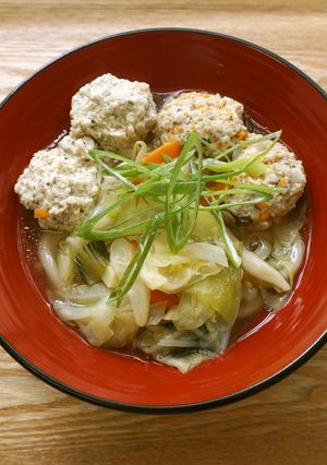 葛あんかけのヘルシーつくねうどん-レシピのメイン写真