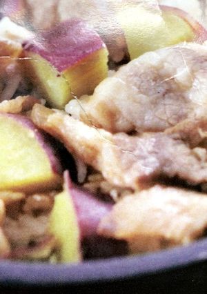 さつまいもと豚肉の炊き込みご飯-レシピのメイン写真