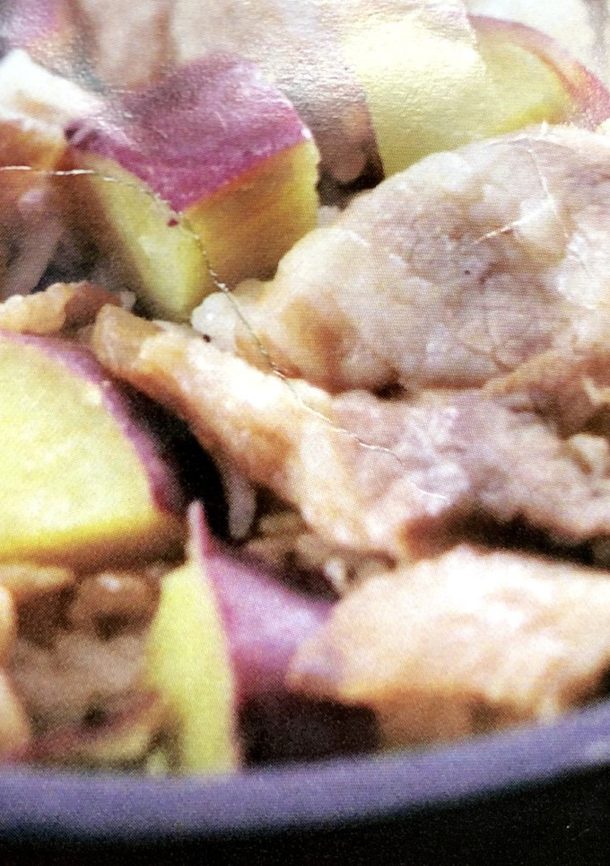 さつまいもと豚肉の炊き込みご飯-レシピのメイン写真