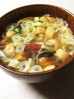 簡単!梅干し入り即席みそ汁-レシピのメイン写真