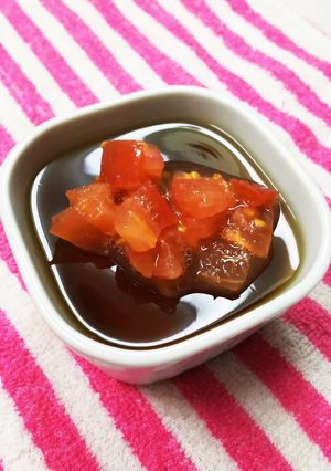 紅茶ゼリーがトマトと出会った^o^-レシピのメイン写真
