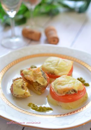 トマトと紅茶チーズのオーブン焼き♪-レシピのメイン写真