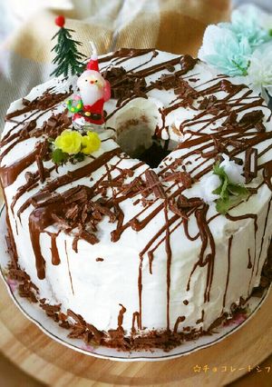 ♥ふわふわチョコレートシフォンケーキ♥-レシピのメイン写真
